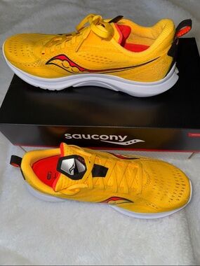 Saucony Women’s Vibrant Yellow and Orange Lightweight Sneakers
